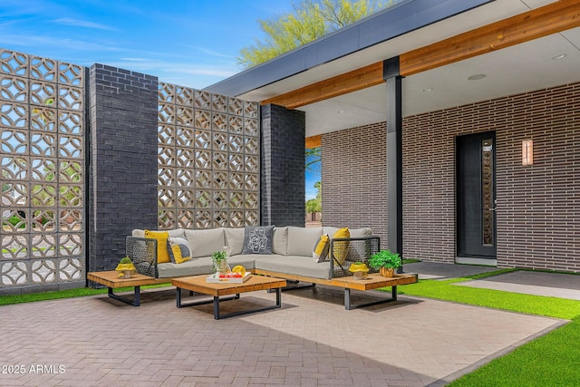 11649 N Miller Rd, Scottsdale, AZ 85260 - view of patio / terrace featuring an outdoor living space