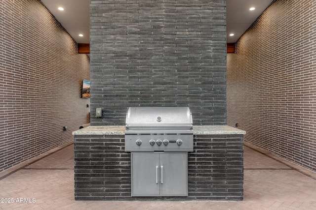 11649 N Miller Rd, Scottsdale, AZ 85260 - view of patio / terrace featuring exterior kitchen and grilling area
