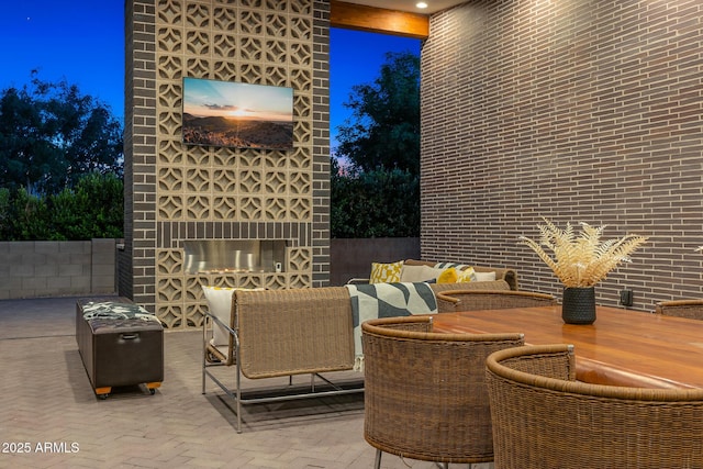 11649 N Miller Rd, Scottsdale, AZ 85260 - patio at twilight featuring fence