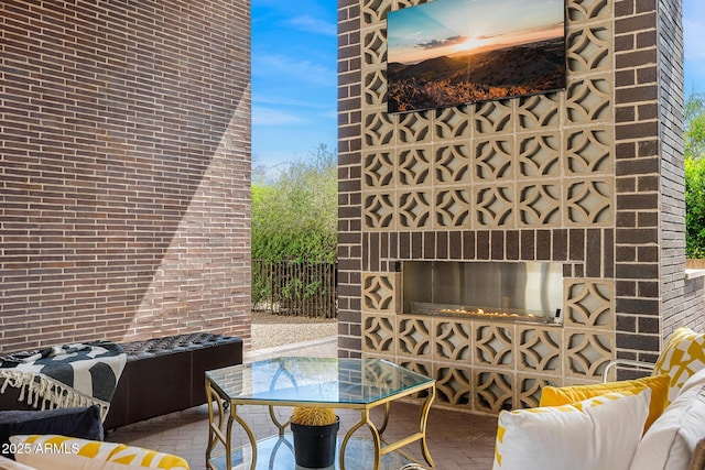 11649 N Miller Rd, Scottsdale, AZ 85260 - view of patio with an outdoor hangout area, fence, and outdoor dining space