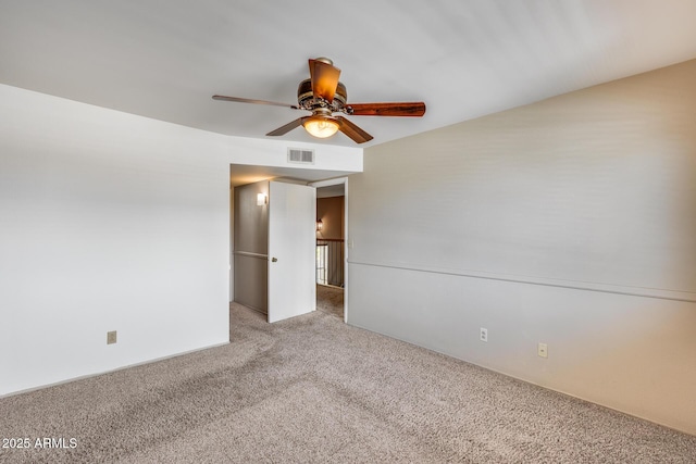 8225 N Central Ave Unit 44, Phoenix, AZ 85020 - empty room with carpet floors, ceiling fan, and visible vents