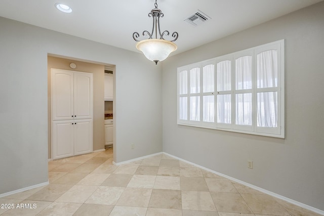 2178 E Golf Ave, Tempe, AZ 85282 - unfurnished room with baseboards, recessed lighting, and light tile patterned flooring
