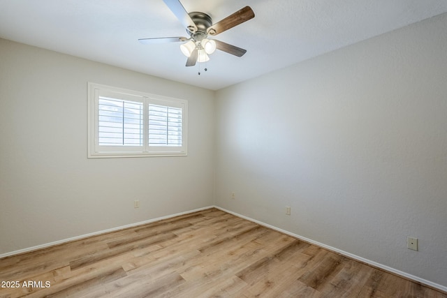 2178 E Golf Ave, Tempe, AZ 85282 - unfurnished room featuring ceiling fan, light wood-style flooring, and baseboards