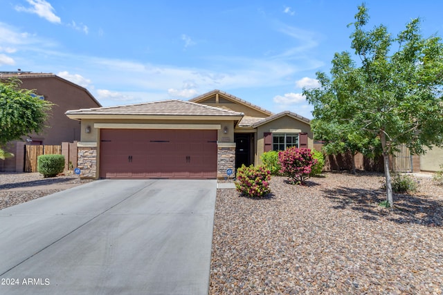 view of front of house featuring a garage