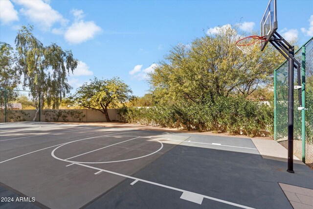 view of sport court