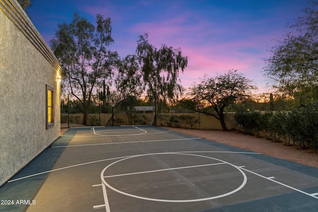 view of basketball court