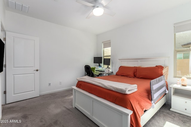 4562 S Park Grove St Unit 101, Gilbert, AZ 85297 - bedroom featuring carpet flooring and a ceiling fan
