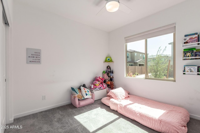 4562 S Park Grove St Unit 101, Gilbert, AZ 85297 - bedroom with carpet and ceiling fan