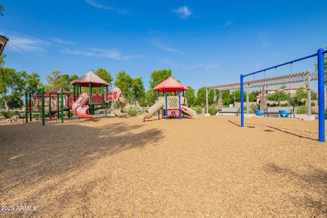 4562 S Park Grove St Unit 101, Gilbert, AZ 85297 - community jungle gym featuring a pergola