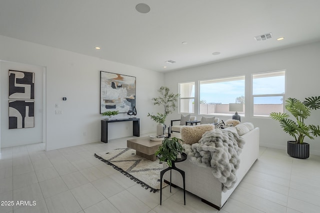 11045 N Hershey St, Surprise, AZ 85388 - living area with recessed lighting and light tile patterned floors