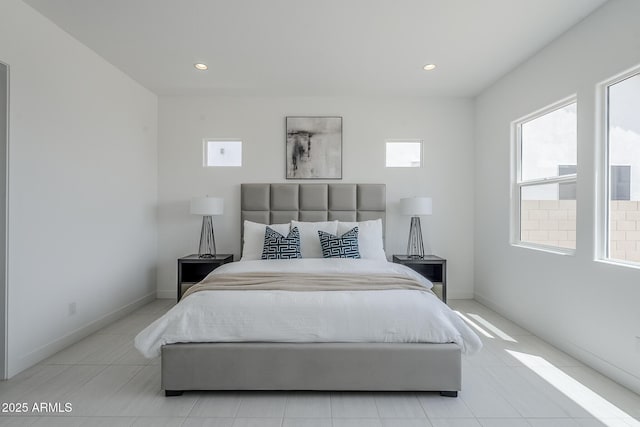 11045 N Hershey St, Surprise, AZ 85388 - tiled bedroom featuring baseboards and recessed lighting