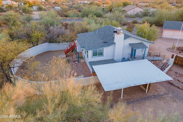 birds eye view of property