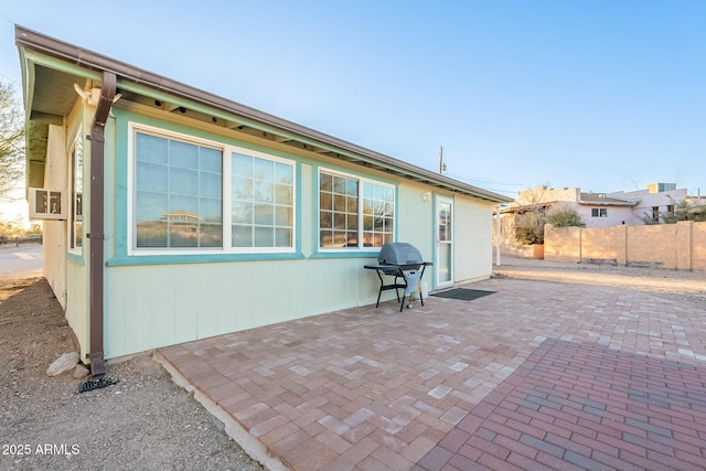 rear view of house featuring a patio area