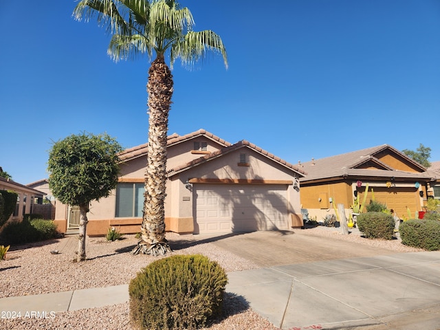 view of front of home featuring a garage