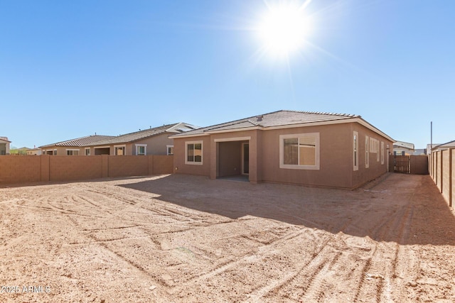 view of back of property