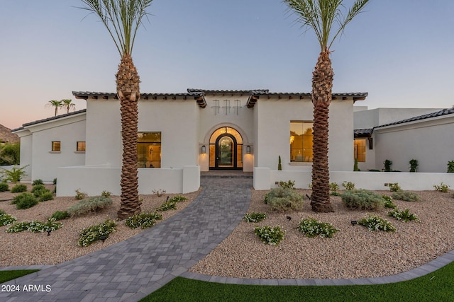 view of mediterranean / spanish-style house