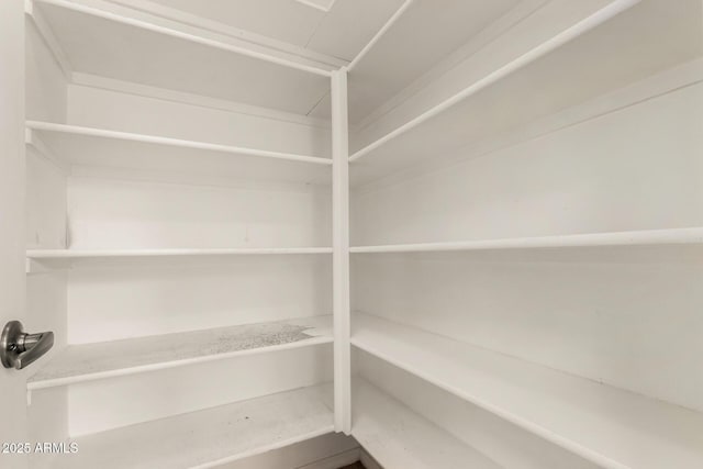 view of storage area