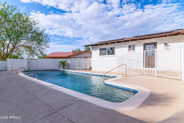 view of pool with a patio