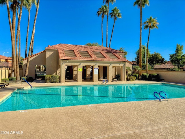 view of pool