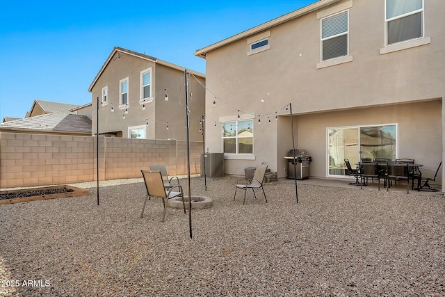 rear view of house featuring a patio area