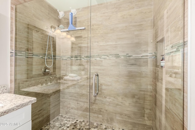 508 S Ernie Pl, Tempe, AZ 85281 - bathroom with a shower stall and vanity
