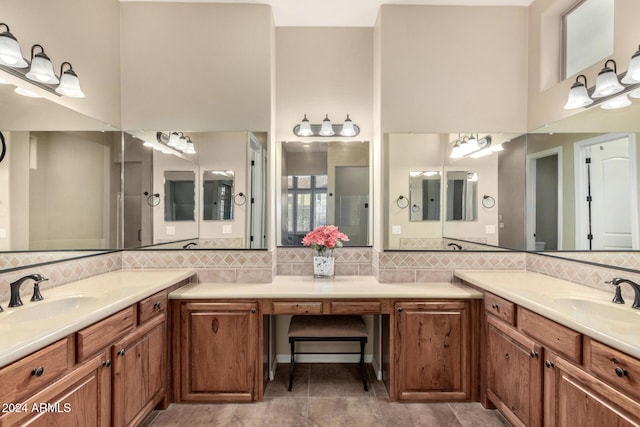 bathroom with vanity