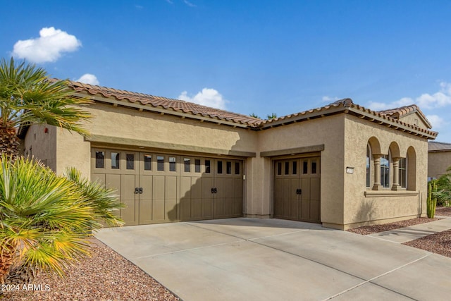 view of home's exterior featuring a garage