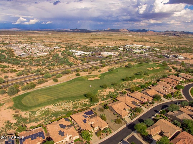 aerial view featuring a mountain view