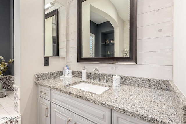 bathroom featuring vanity