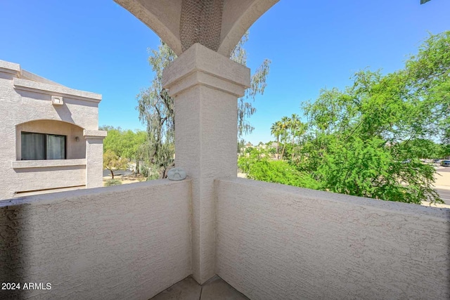 view of balcony