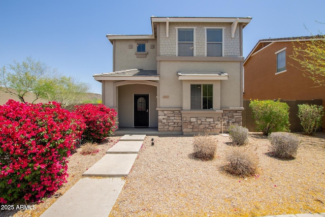 20045 N 49th Dr, Glendale, AZ 85308 - view of front of home featuring stone siding and stucco siding