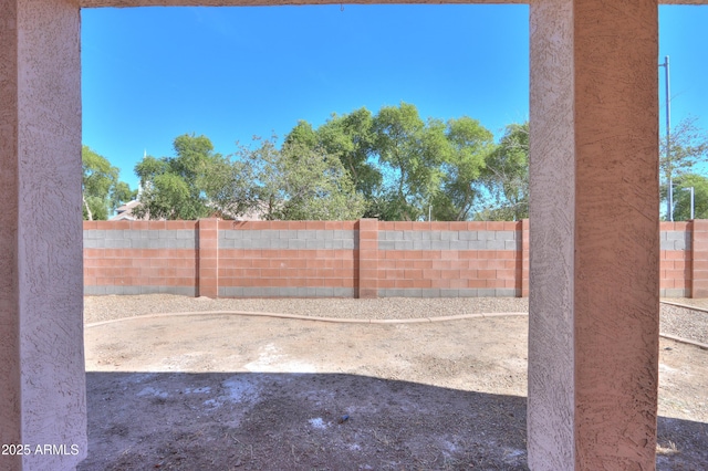 view of patio with fence