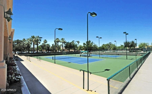 view of tennis court