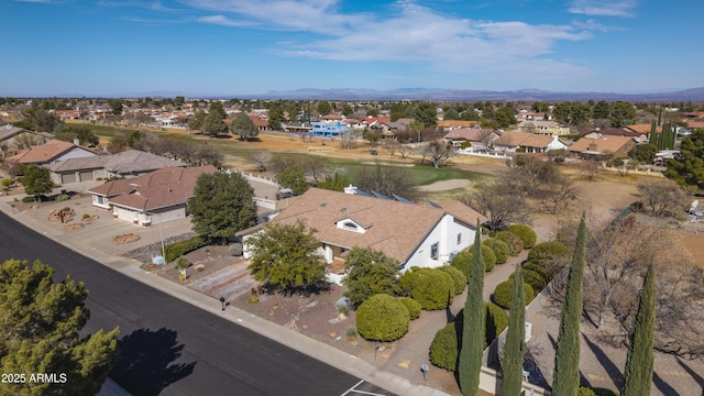 bird's eye view featuring a residential view