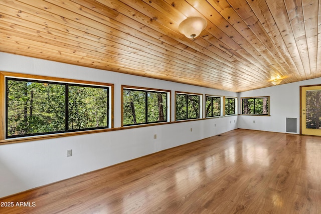 17620 Littlefield Pl, Munds Park, AZ 86017 - empty room featuring wood ceiling, wood finished floors, and vaulted ceiling