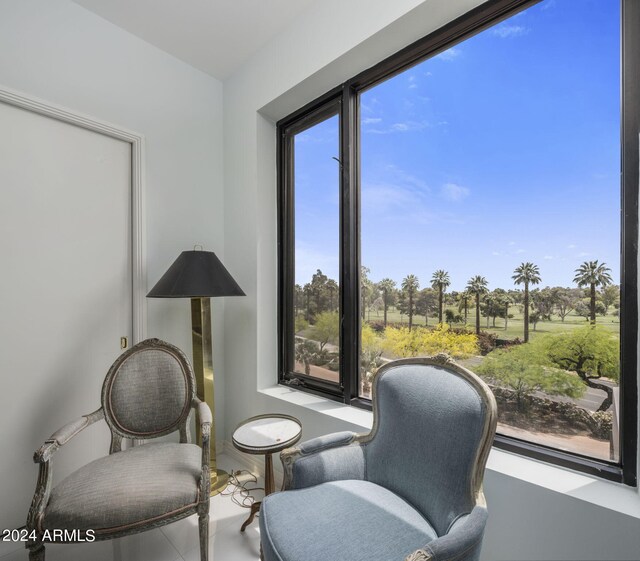 living area with a healthy amount of sunlight