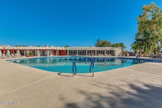 view of pool with a patio