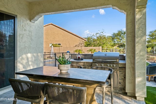 16987 W Princeton Ave, Goodyear, AZ 85395 - view of patio / terrace with outdoor dining area and area for grilling