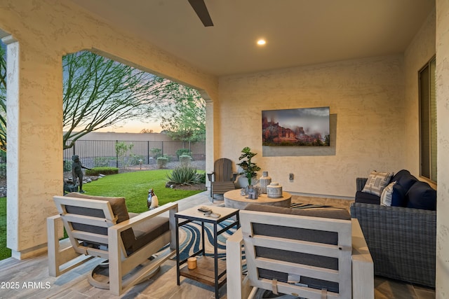 16987 W Princeton Ave, Goodyear, AZ 85395 - view of patio / terrace featuring outdoor lounge area