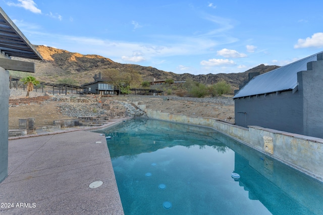 pool featuring a mountain view