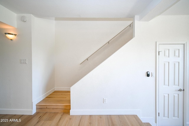 5122 E Shea Blvd Unit 1043, Scottsdale, AZ 85254 - staircase featuring wood finished floors and baseboards