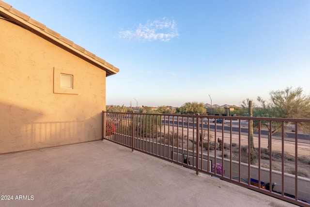 view of patio / terrace featuring a balcony