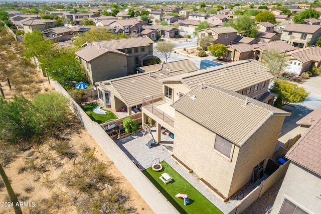 birds eye view of property featuring a residential view