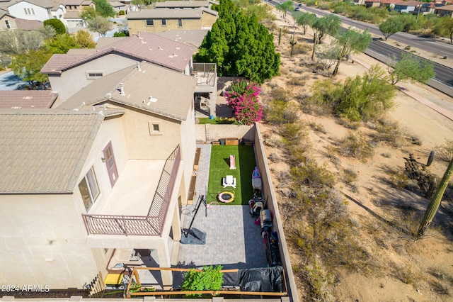 aerial view featuring a residential view