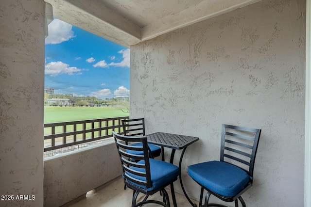 view of balcony