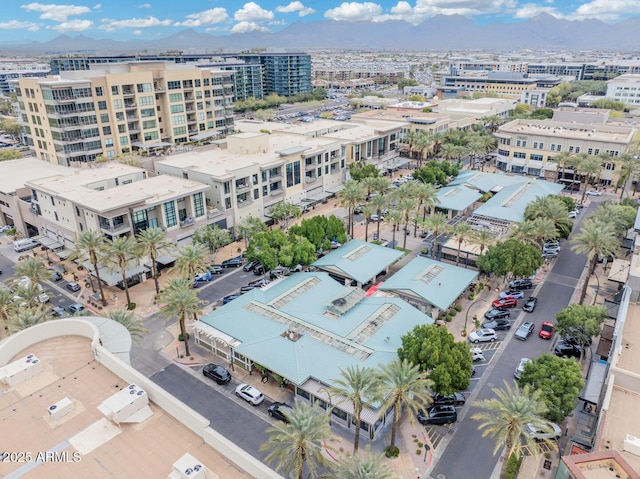 birds eye view of property featuring a view of city