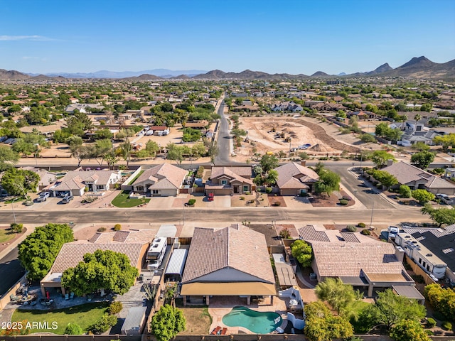 6935 W Monte Lindo St, Glendale, AZ 85310 - aerial view of residential area featuring a mountain backdrop
