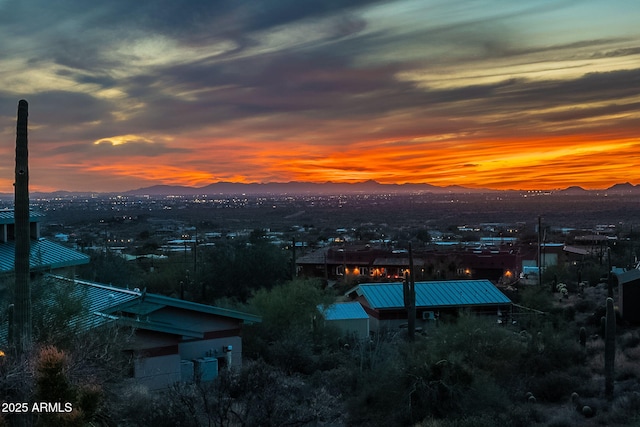 view of city with a mountain view