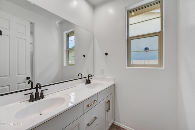 bathroom featuring vanity