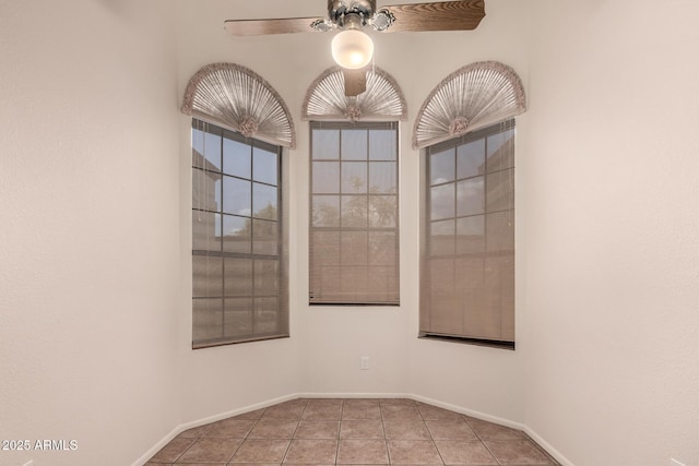 4313 N 29th Way, Phoenix, AZ 85016 - unfurnished room with tile patterned flooring, ceiling fan, and baseboards